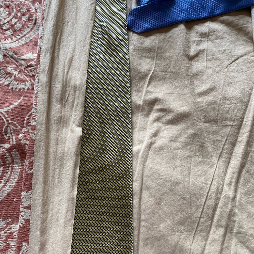 Gold and navy premium neck wear